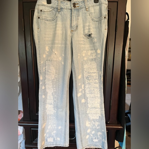 Dollhouse Y2K Rock & Roll Distressed Jeans - Picture 1 of 6